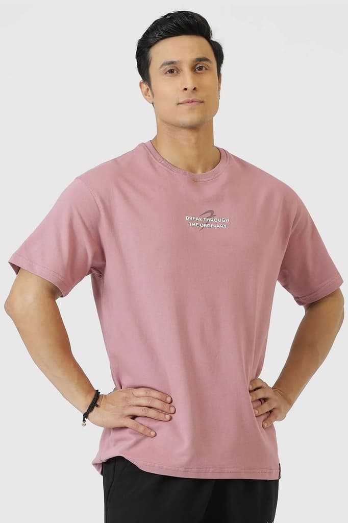 Break Through Oversized T-shirt Dusk Pink — photo 2