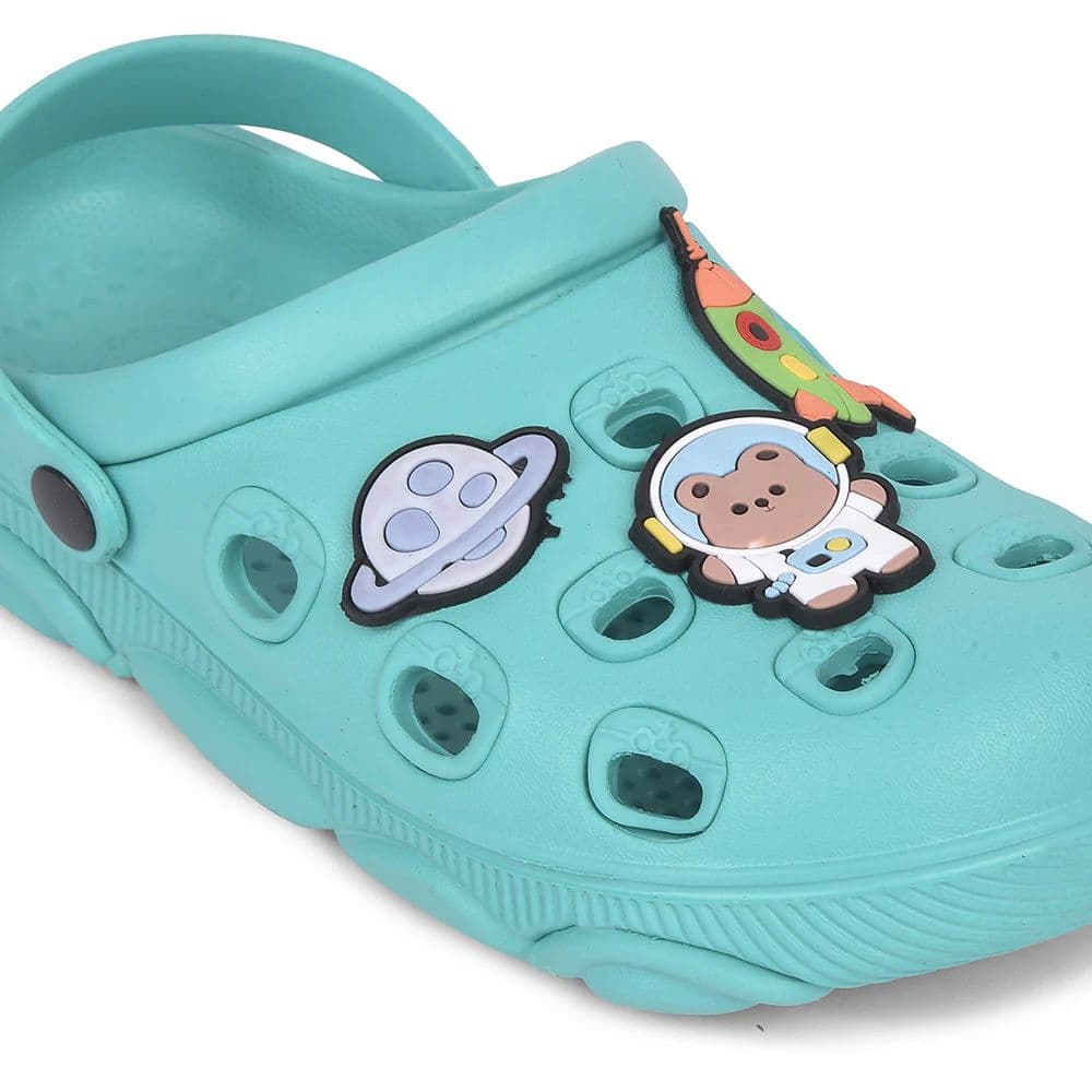 Lucy & Luke Green Slingback Clogs For Kids LPMXT-K834 By Liberty — photo 5