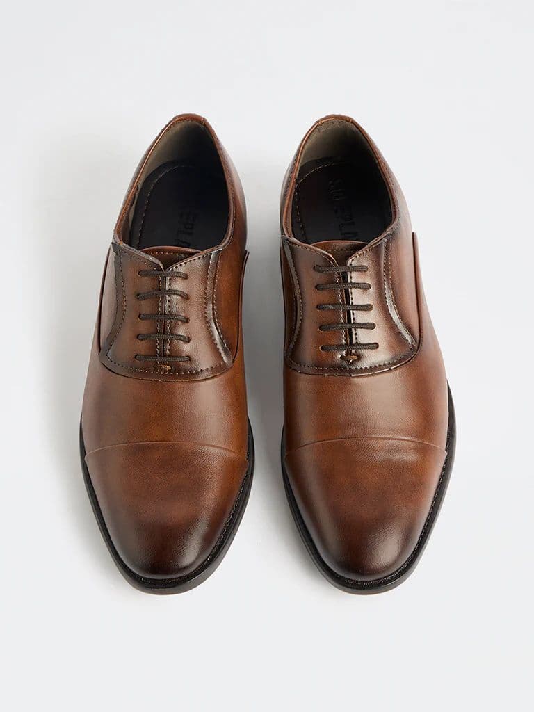 SOLEPLAY Tan Ombre Oxford Shoes — photo 3
