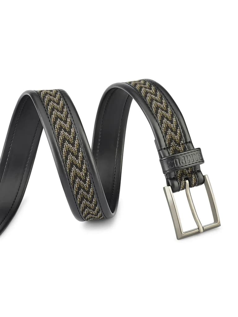 Jacquard Braided Black Unisex Belt — photo 3