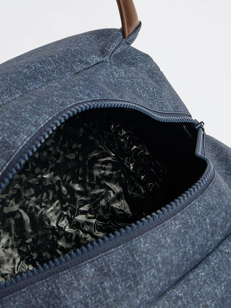 Westside Home Dark Blue Solid Lunch Bag — photo 3