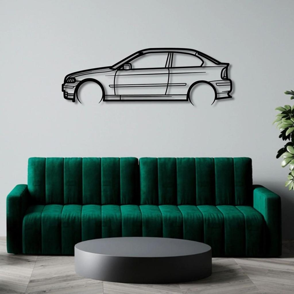 BMW E36 3 SERIES COMPACT 323TI METAL WALL ART