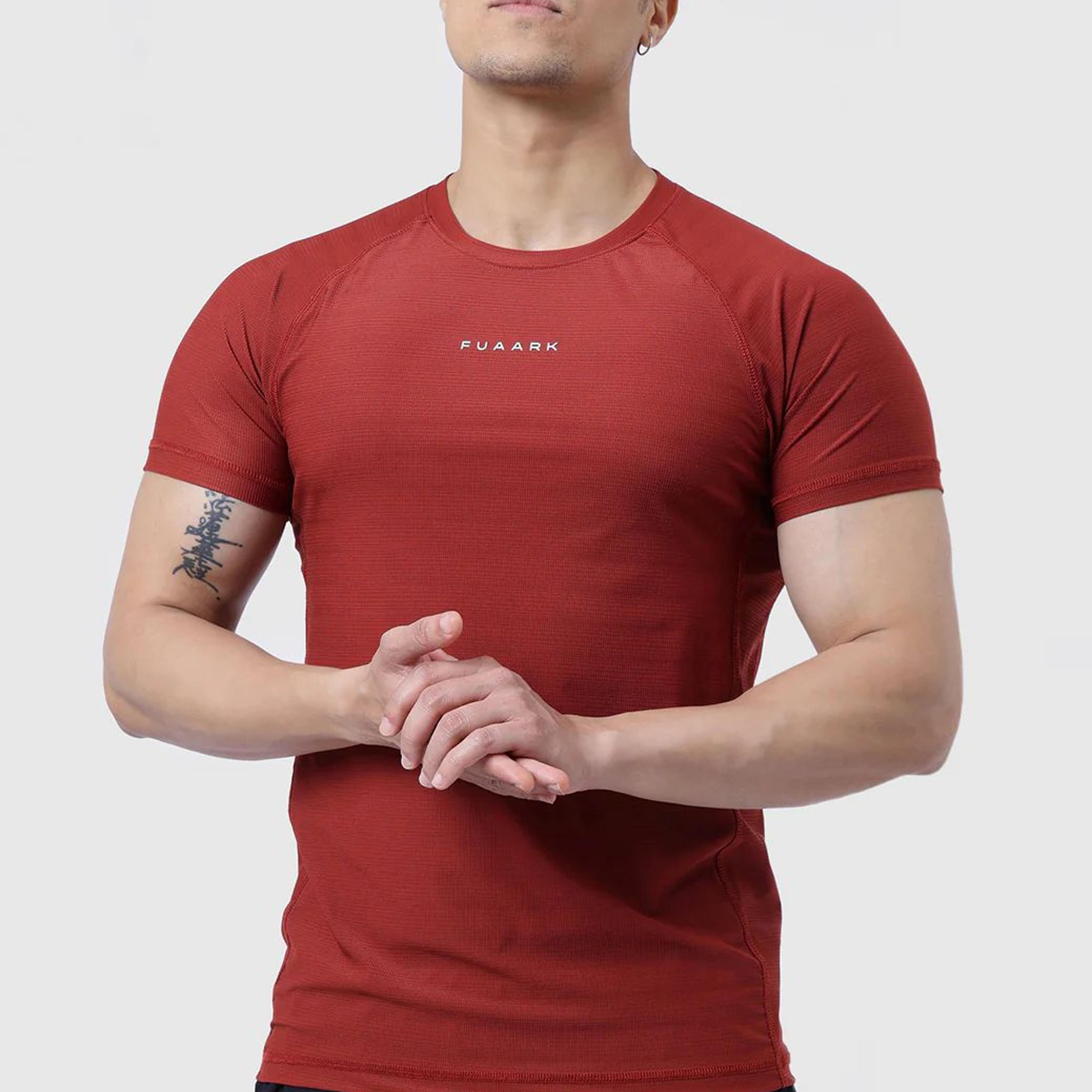 Blaze Nylon T-shirt Salsa Rust
