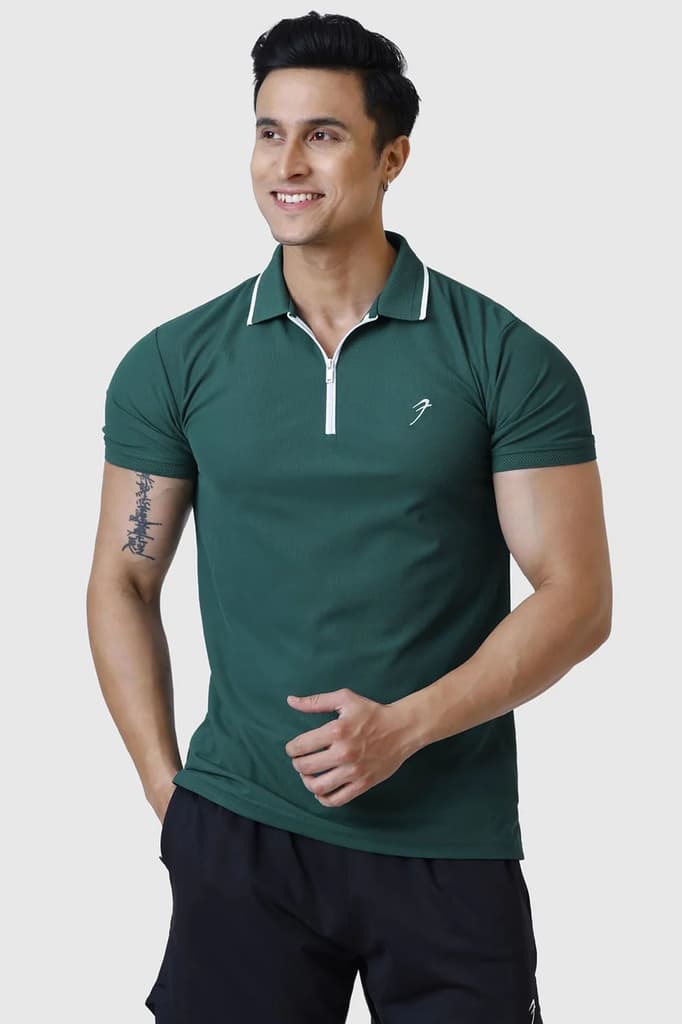 Stride Polo T-shirt Green — S