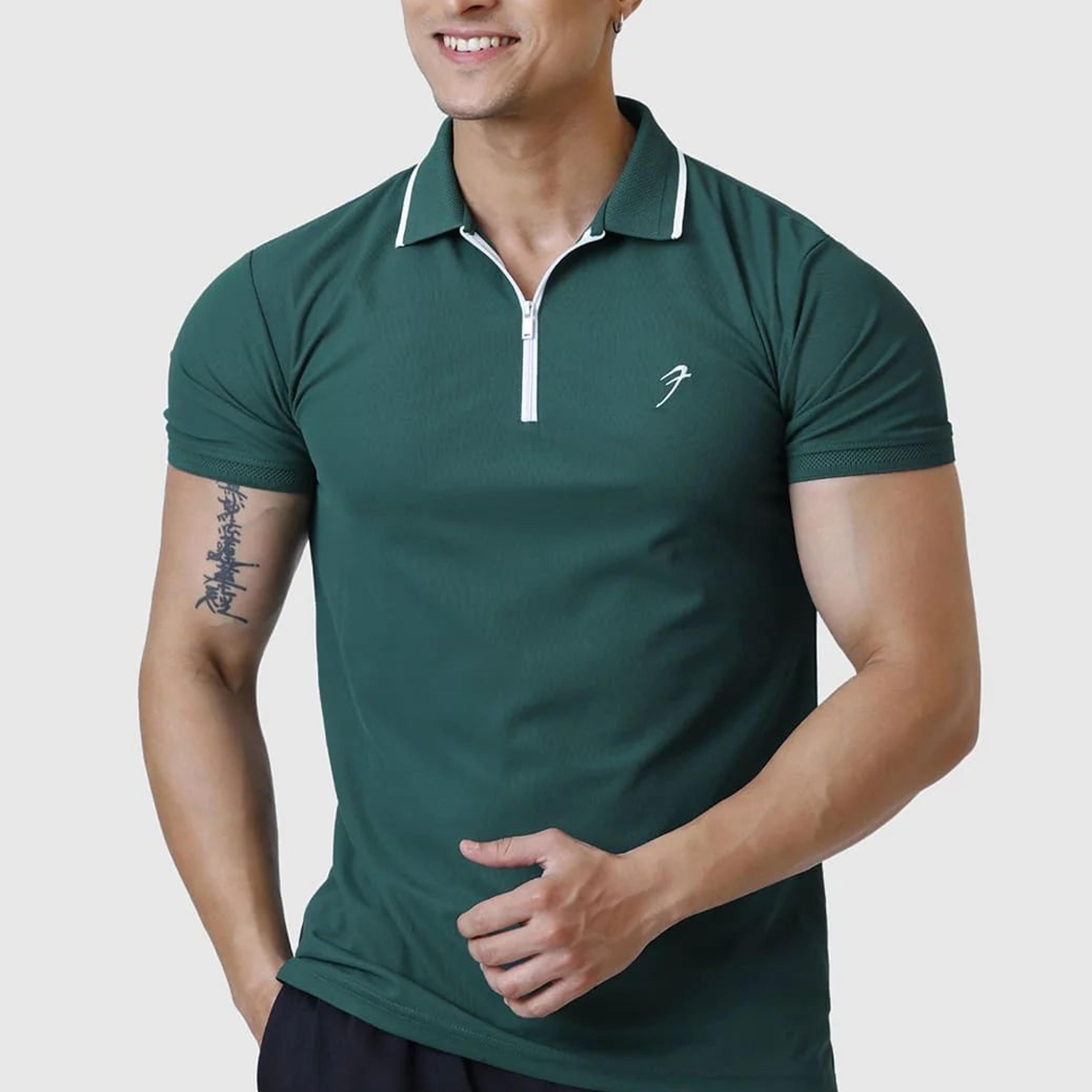 Stride Polo T-shirt Green