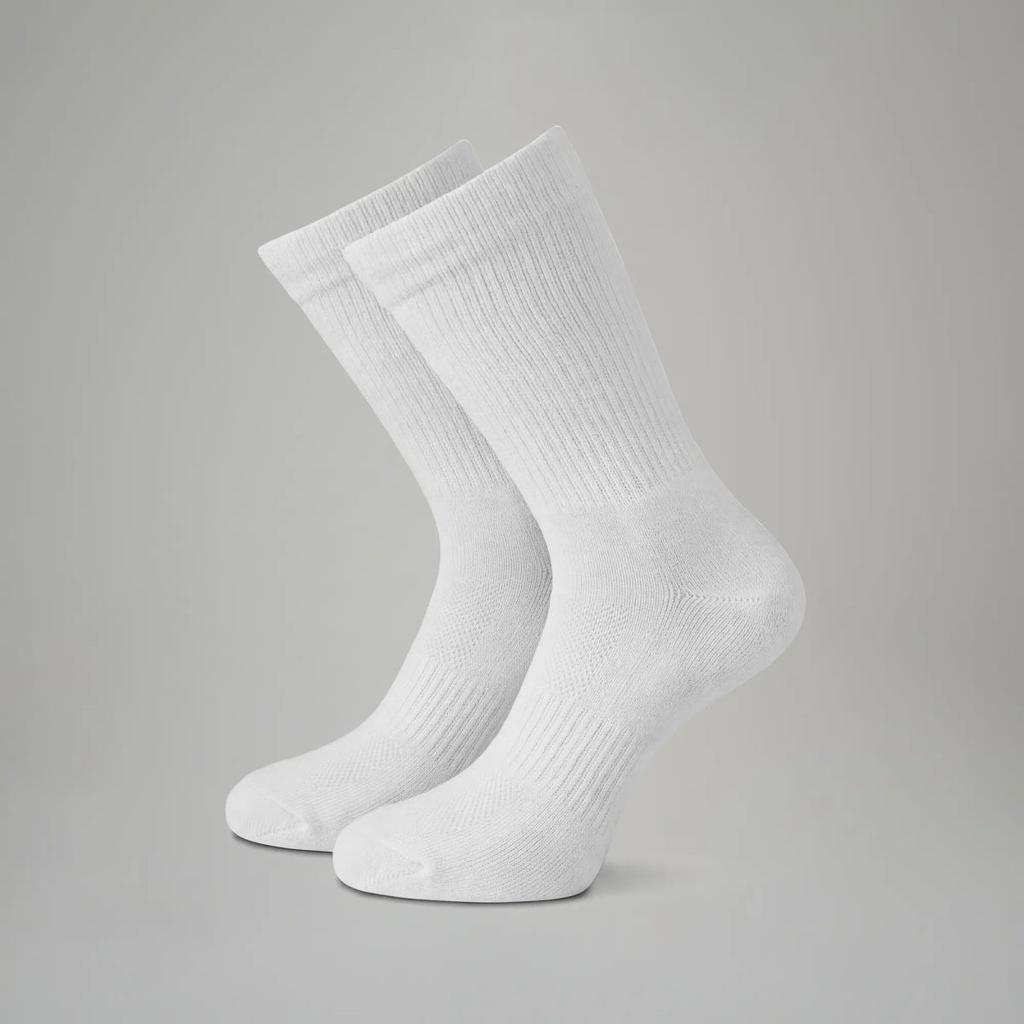 Crew-Length Socks - Polar White (Pack of 3)