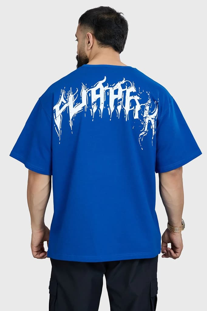 Ignite Oversized T-shirt Royal Blue — XS
