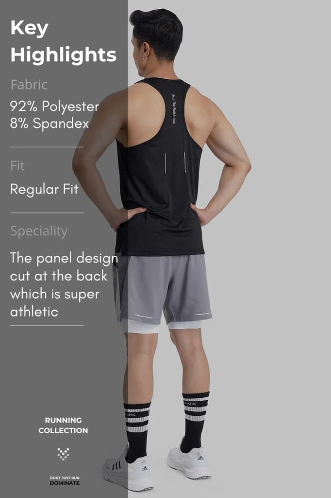 Sprint Running Tank Black — photo 9
