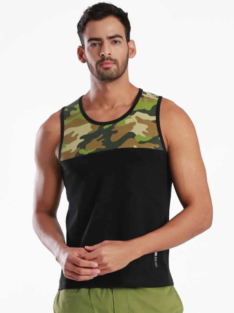 Active Fit Camo Printed Bamboo Vest (Pack of 3) — photo 5