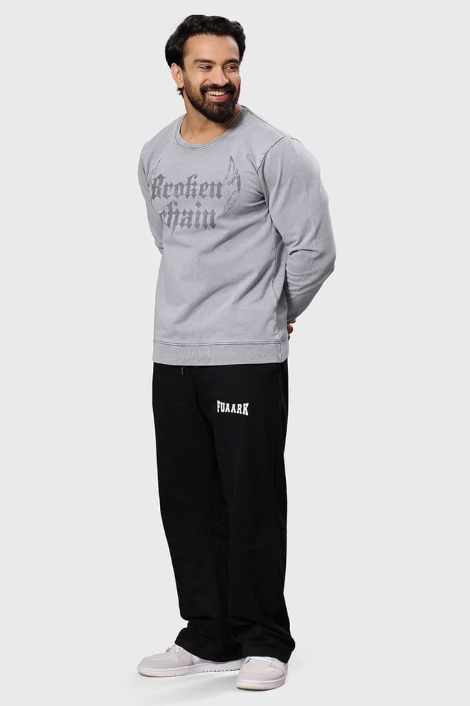 Shadow Washed Sweatshirt Light Grey — photo 2