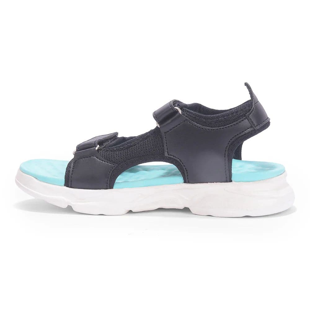 Lucy & Luke Black Casual Sandal For Kids HIPPO-30SE By Liberty — photo 7