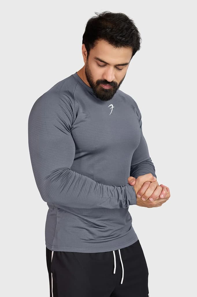 Midnight Fullsleeves T-shirt Light Grey — photo 5