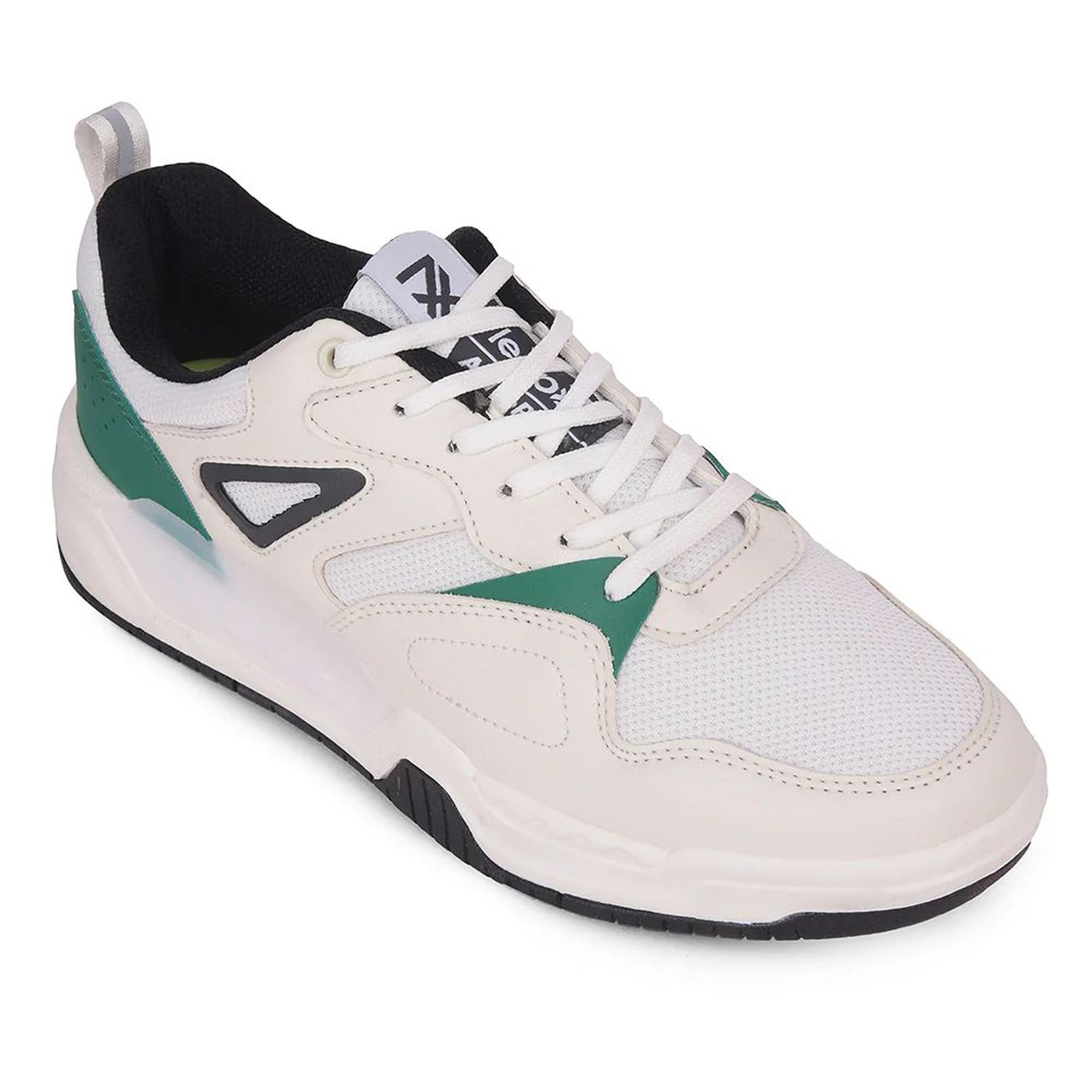 LEAP7X White Casual Lacing Sneakers for Men LORDSTEP-E By Liberty
