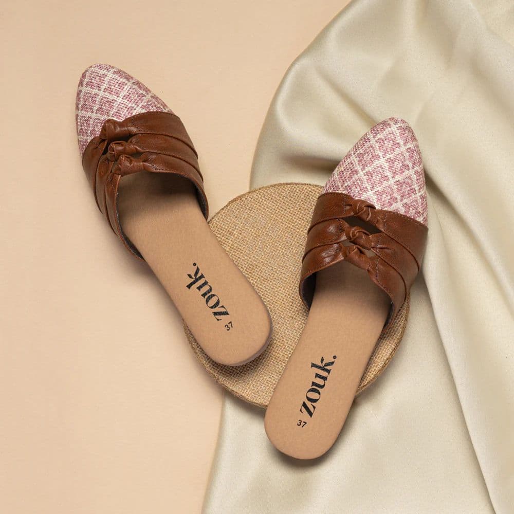 Chamoli Motif Knotted Mule — photo 5