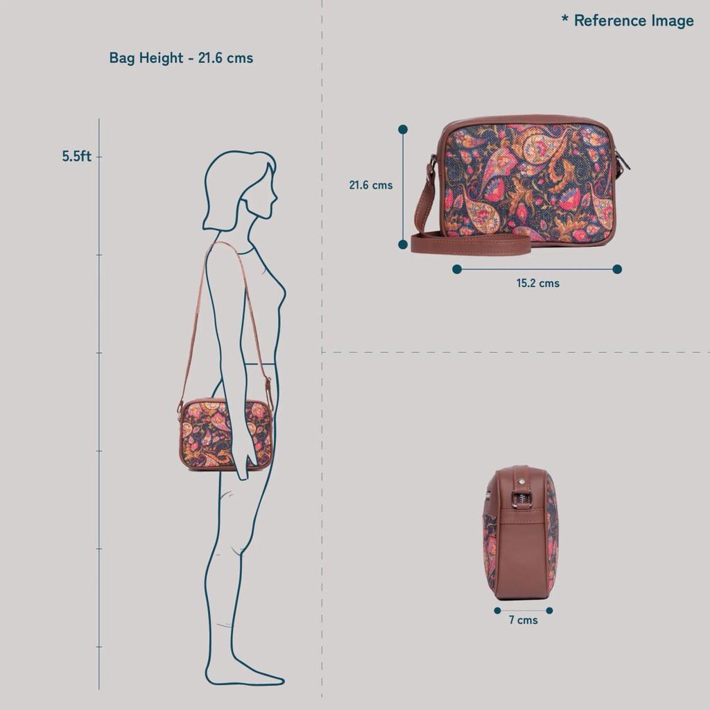 Chandra Mahal Raj Gadi Motif Sling Bag