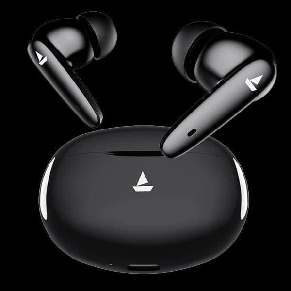 boAt Airdopes 161 Pro Buds | Wireless Earbuds with 50 Hours Playback, Dual Pairing, Dual Mics with ENx™ Technology — Sleek Black