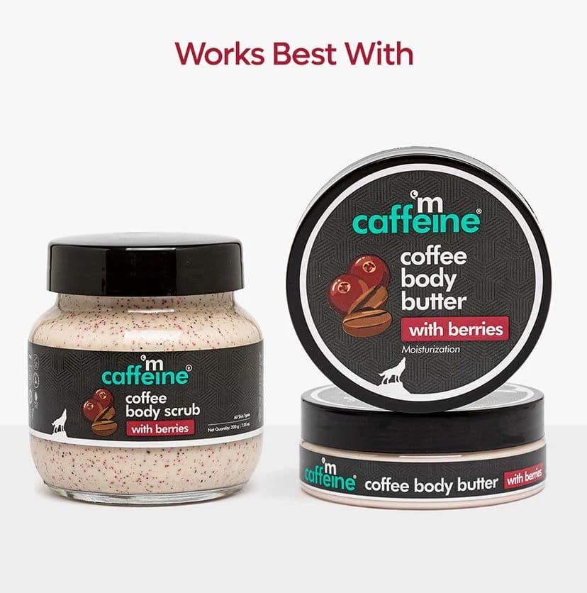 Moisturizing & Creamy Coffee Body Scrub with Berries - 200g