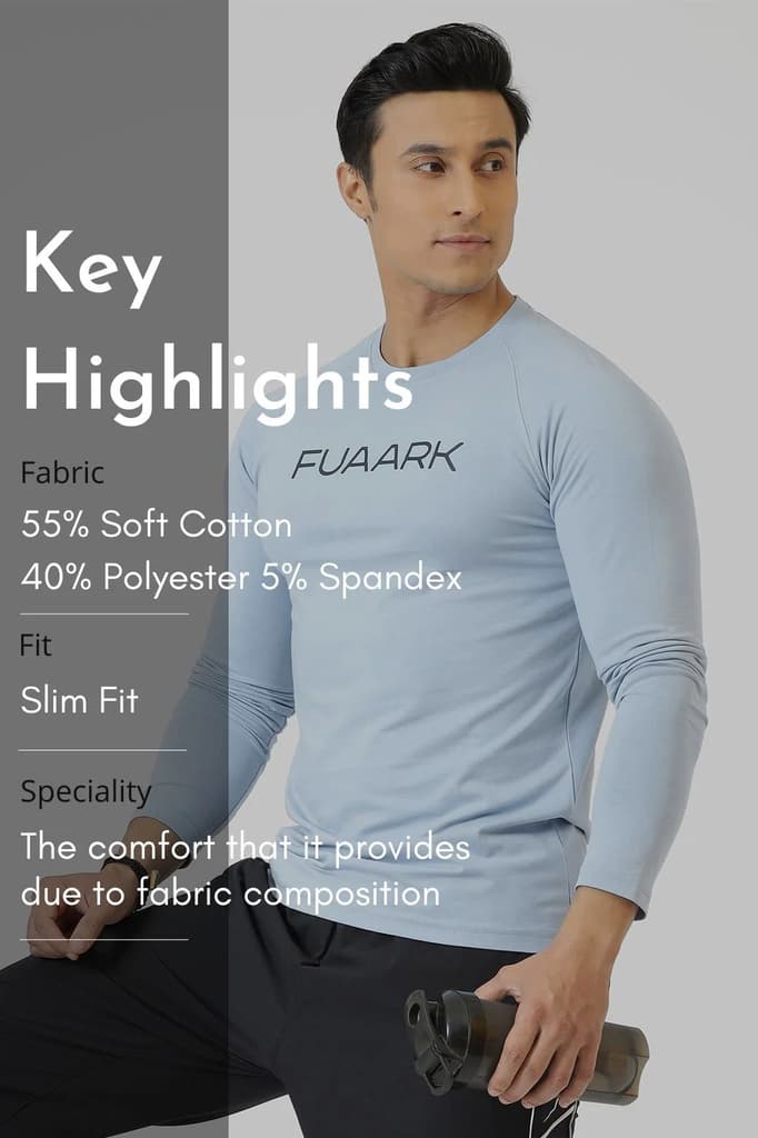 Chase Full Sleeves T-shirt Sky Blue — photo 8