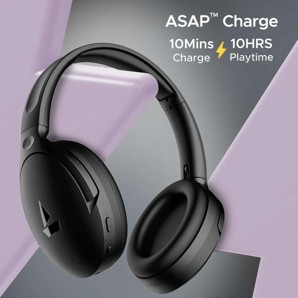 boAt Rockerz 551ANC | Noise Cancelling Wireless Headphone, Upto 100 Hours Playback, 40mm Driver, ENx™ Technology, Custom-tuned EQ Mode — photo 3