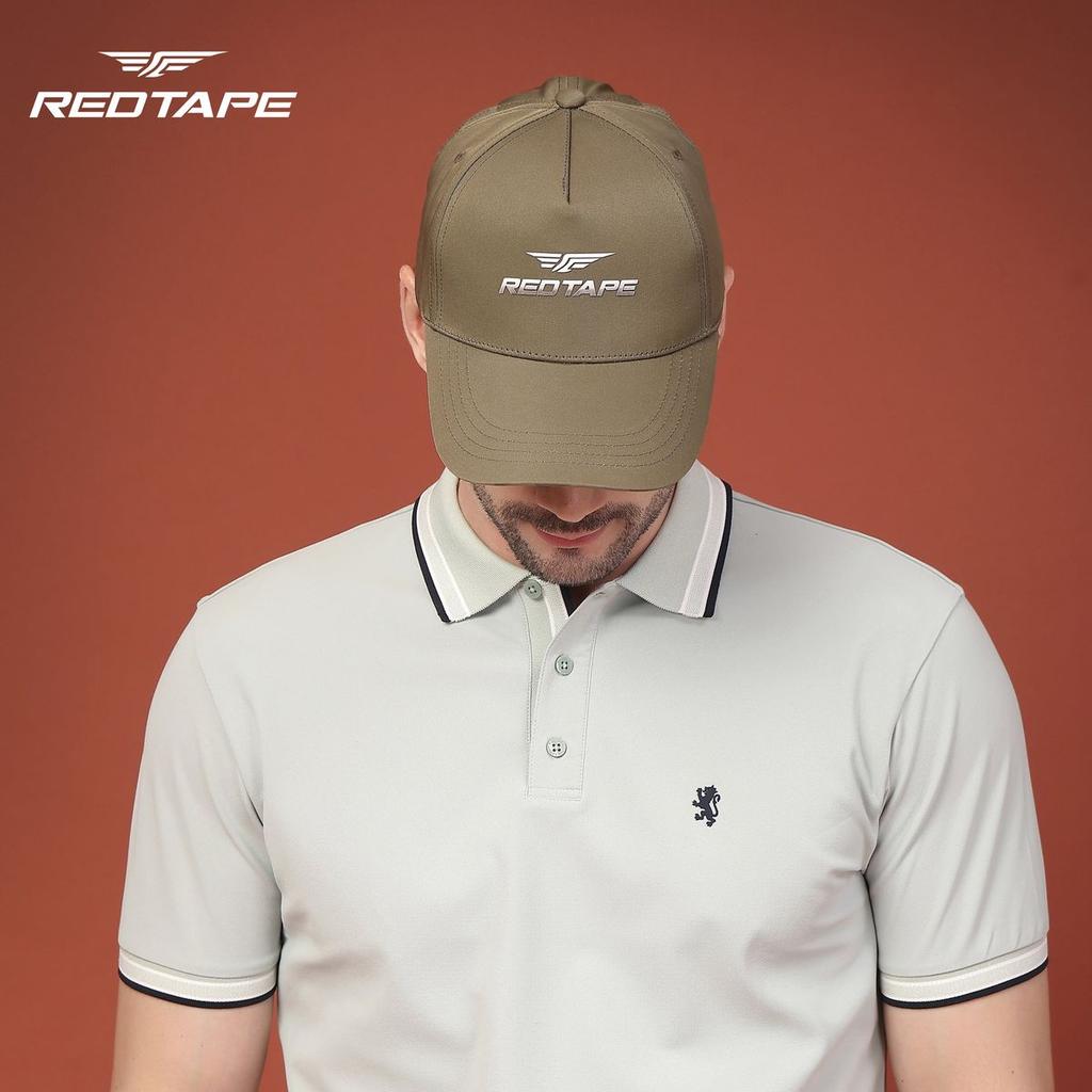 Unisex Grey Solid Polyester Baseball Cap with Adjustable Strap — photo 5
