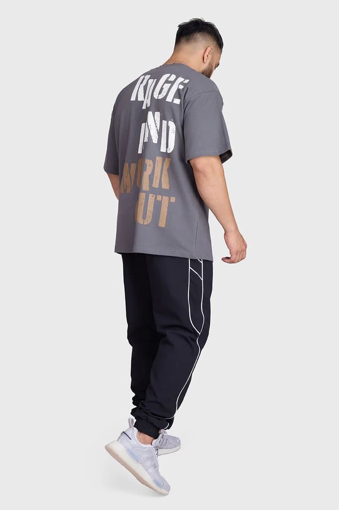 Rage Oversized T-shirts Charcoal — photo 7