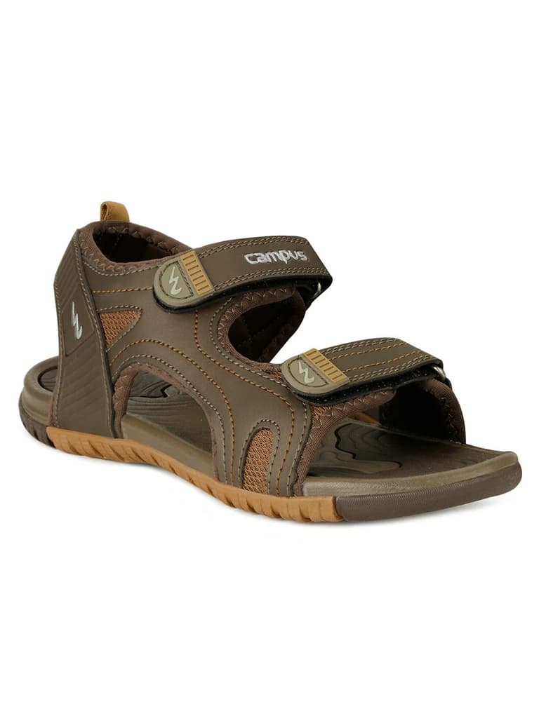 3K-908A Brown Men's Sandals — Brown / 6