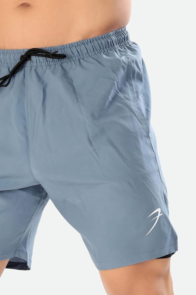 2 in 1 Compression Shorts Light Grey — photo 6