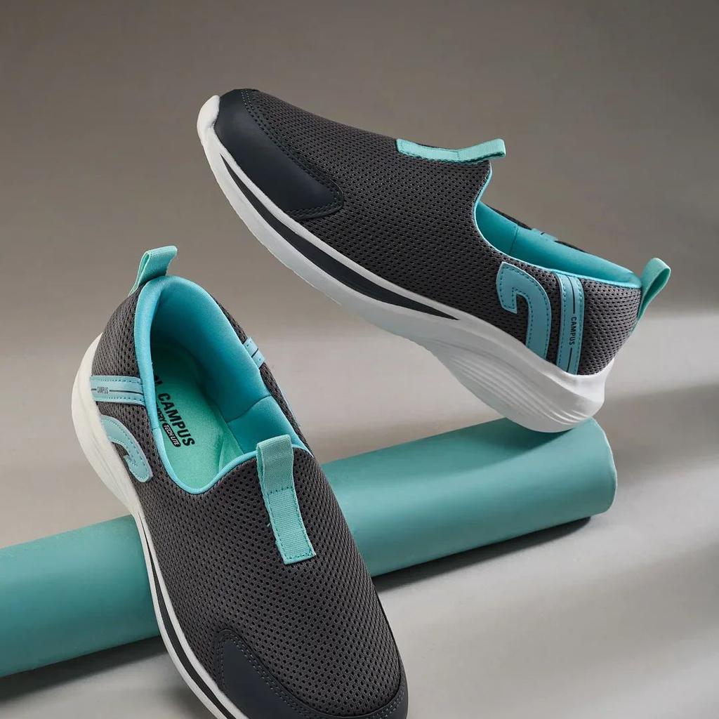 AMBLE Grey Women's Walking Shoes