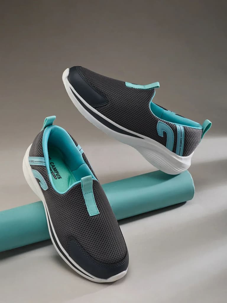 AMBLE Grey Women's Walking Shoes