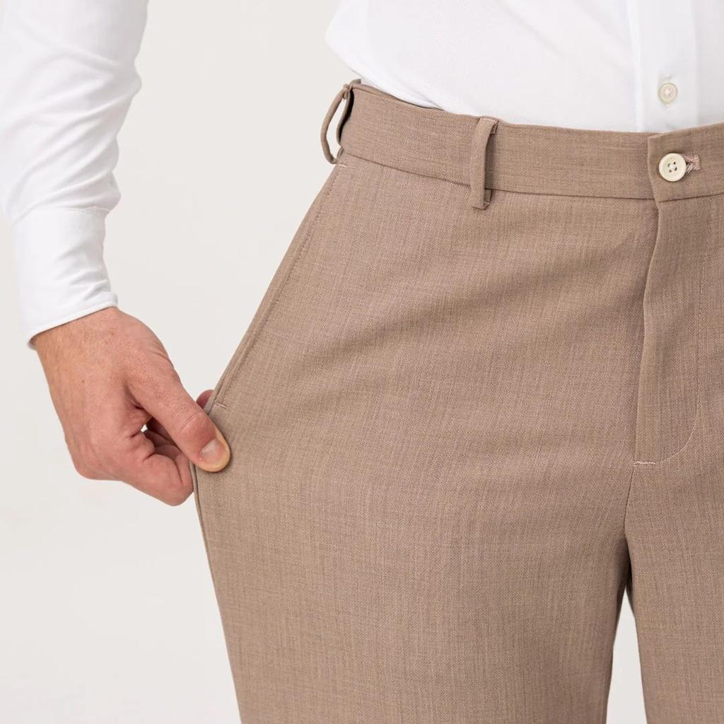 Advisor Brown Pro.Stretch Formal Trousers