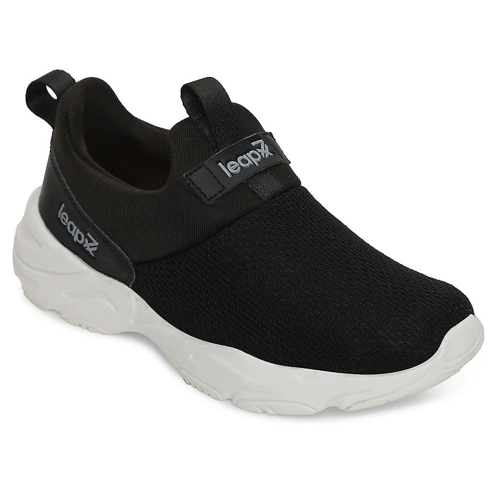 Leap7x Black Sports Non Lacing Walking Shoes For Women JIMNY-61E By Liberty — 3/36 / Black