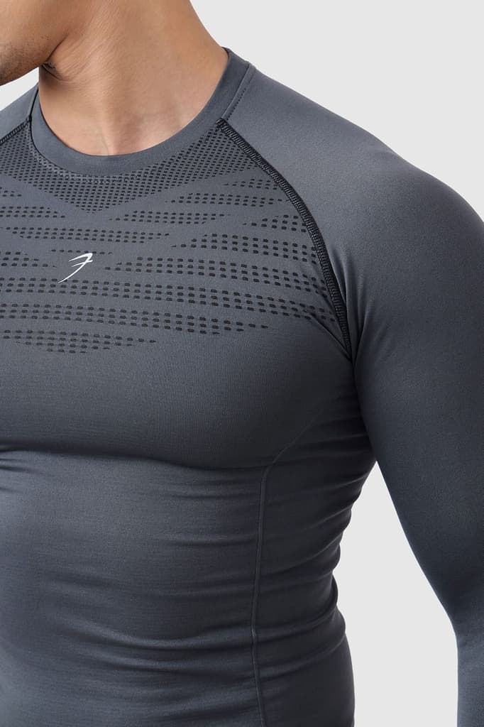 Power Seamless Fullsleeves T-shirt Charcoal — photo 3