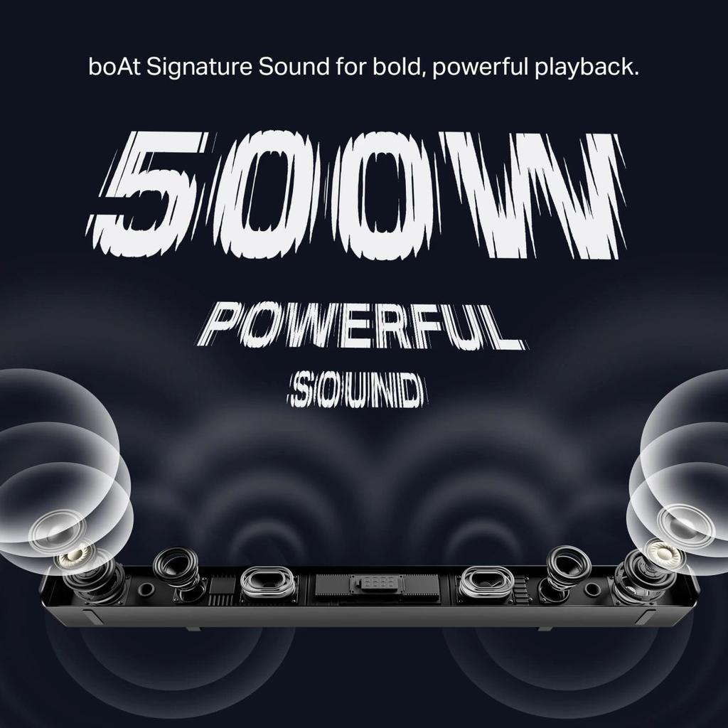 boAt Aavante Prime 5.1 5000D | 500W 5.1 Channel Soundbar with Wired Subwoofer, Satellites & Multi-Connectivity — photo 3