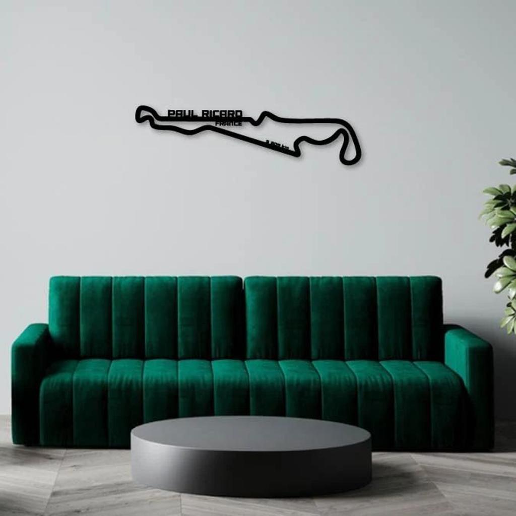 PAUL RICARD CIRCUIT METAL WALL ART
