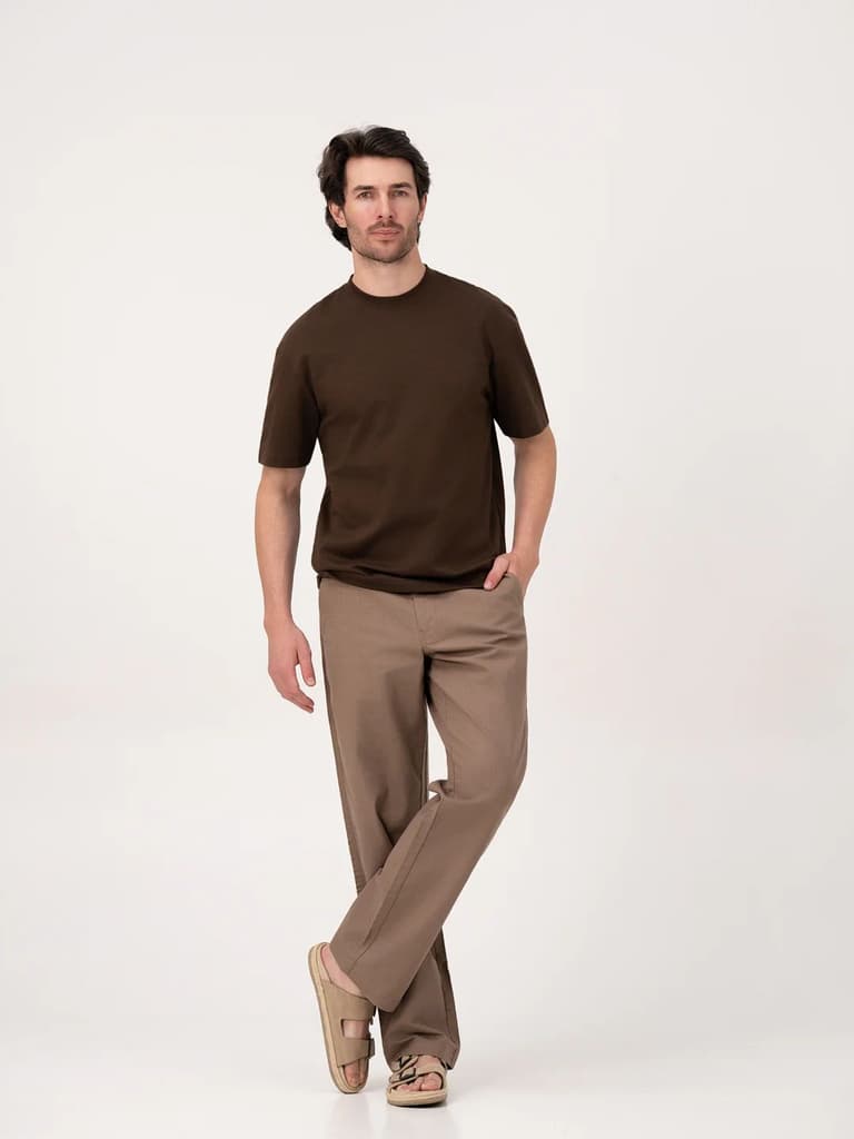Havana Brown Relaxed Fit Lounge Pants — photo 2