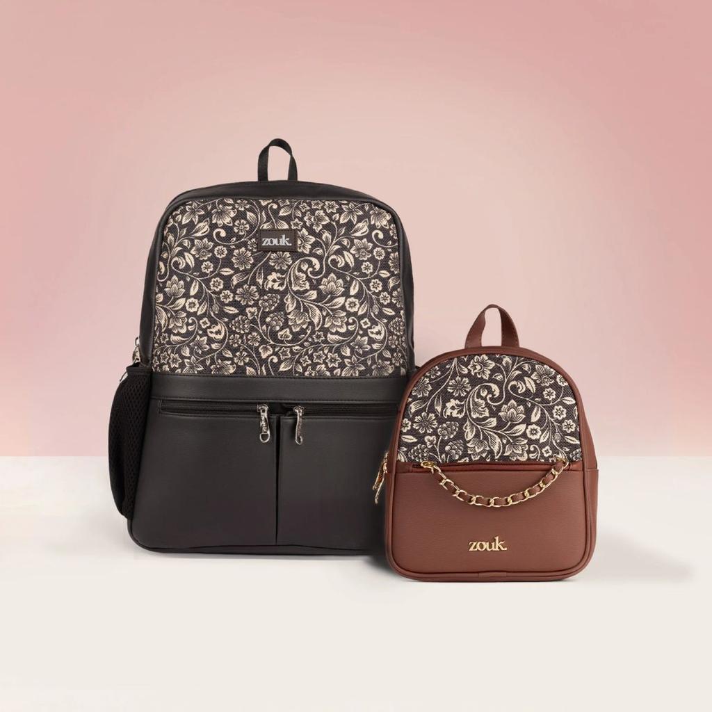 FloMotif Office Backpack & Mayra Mini-Daypack FloMotif Combo