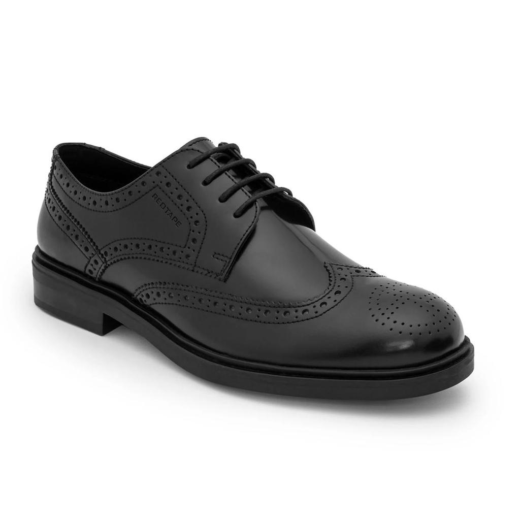 Derby Shoes for Men in Black | Low-Cut Formal Dress Shoes. — 6 / Black