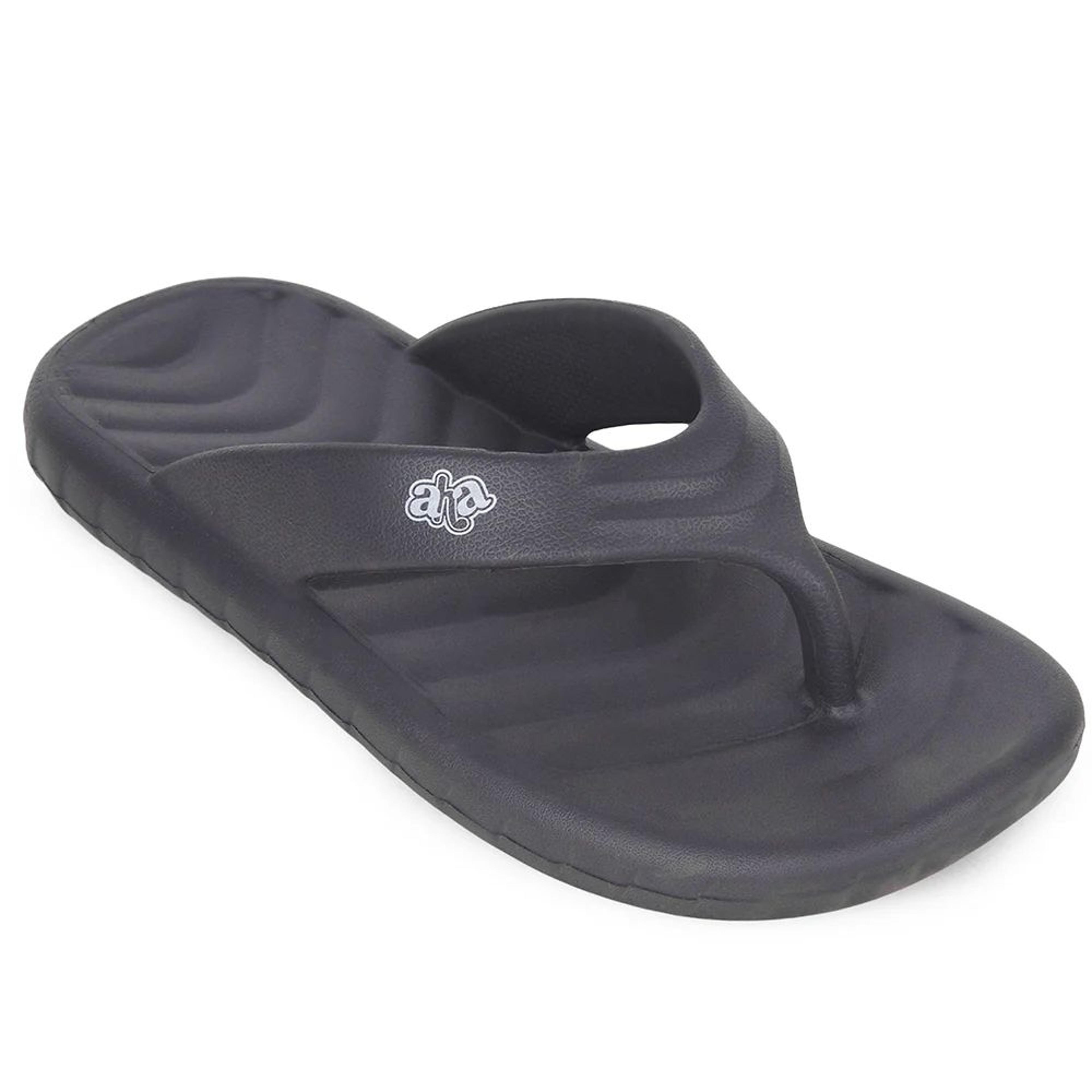 A-HA Grey Casual Slip on Slippers for Men LSC-1E By Liberty