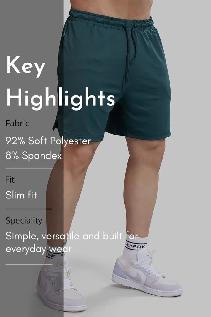 Rush Shorts Forest Green — photo 7