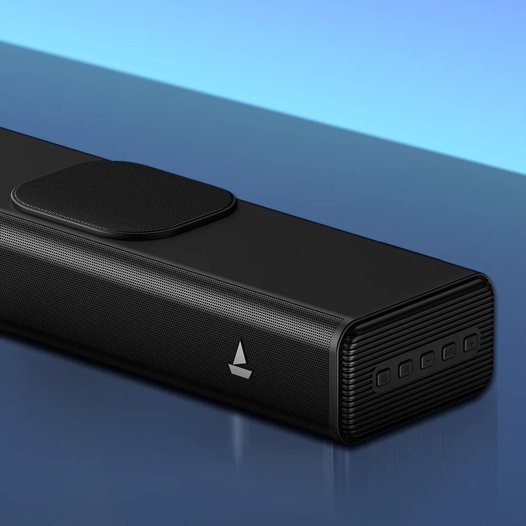 boAt Aavante Raga Plus | 140W 2.2 Channel Soundbar with Built-in Subwoofer & Multi-Connectivity — Premium Black