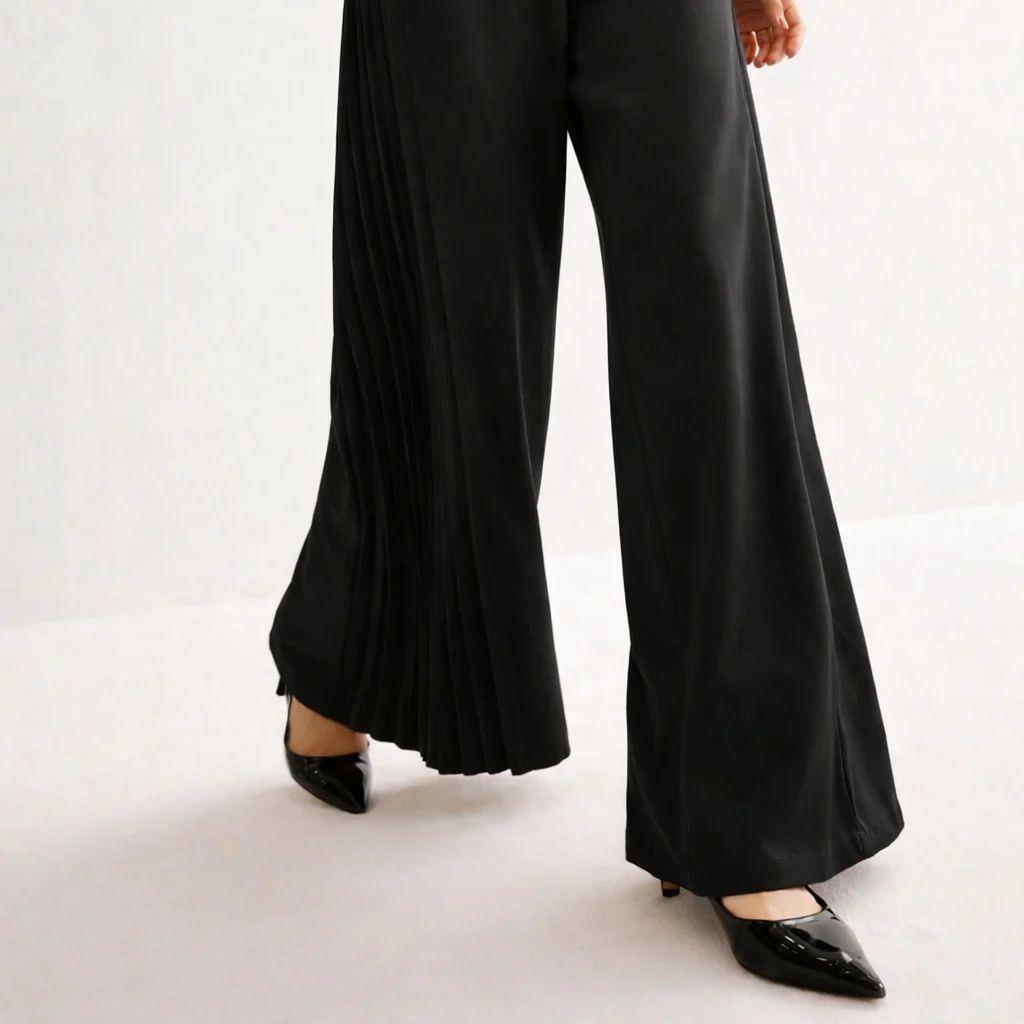 Pleat Please Wide Leg Pants — photo 3