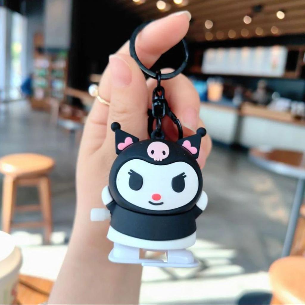 Sanrio Kuromi Keychain | Kawaii Cartoon Clockwork Doll — photo 4