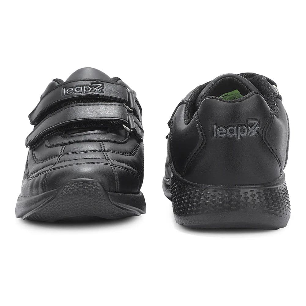 Lucy & Luke Black Casual Non Lacing Uniform School Shoes For Kids FUNRUN-E By Liberty — photo 8