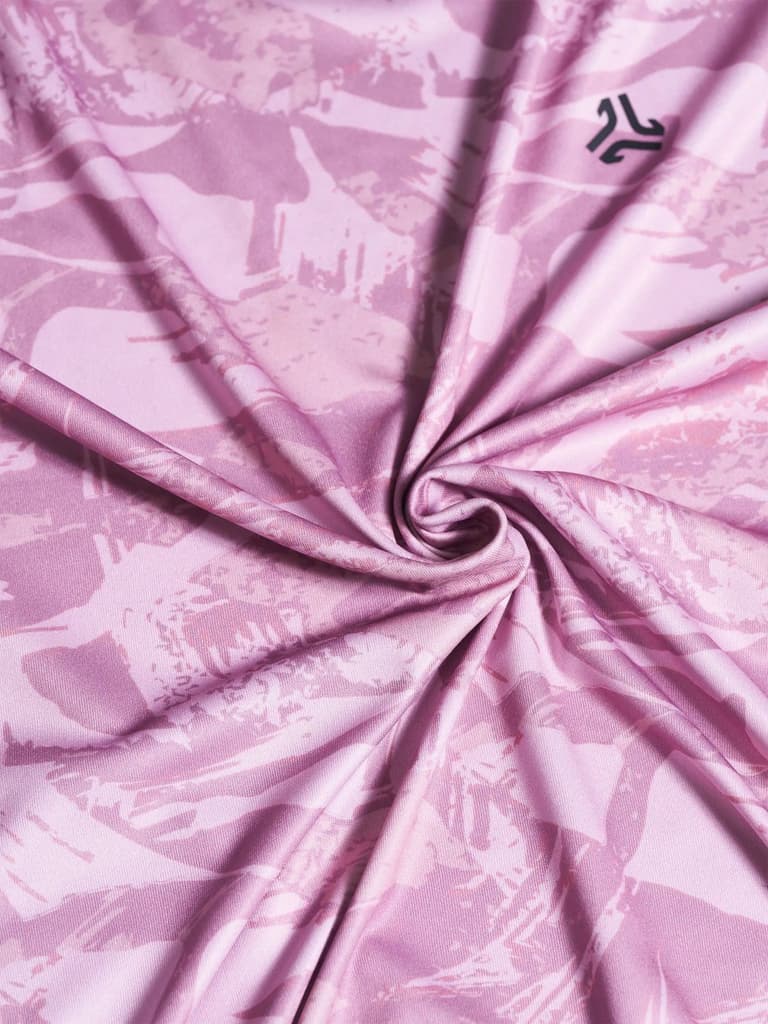 Women's Pink Printed Round Neck T-Shirt — photo 7