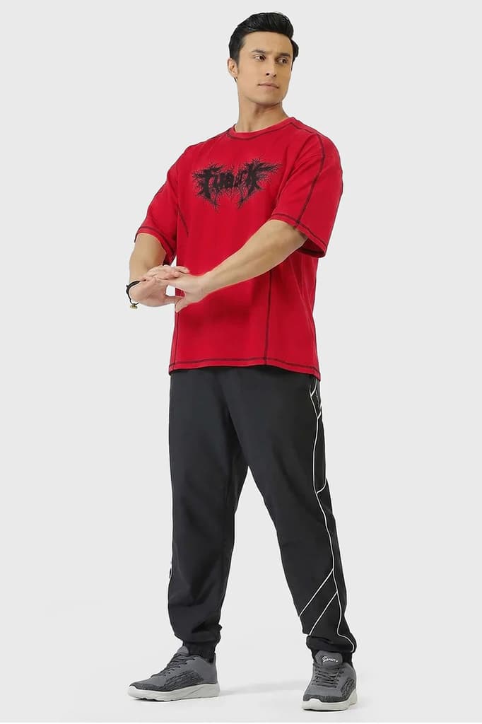 Primal Code Oversized T-shirt Red — photo 2