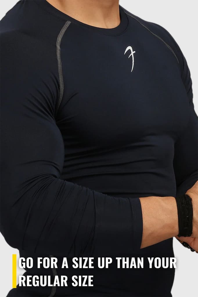 Compression Fullsleeves T-shirt Navy — photo 5
