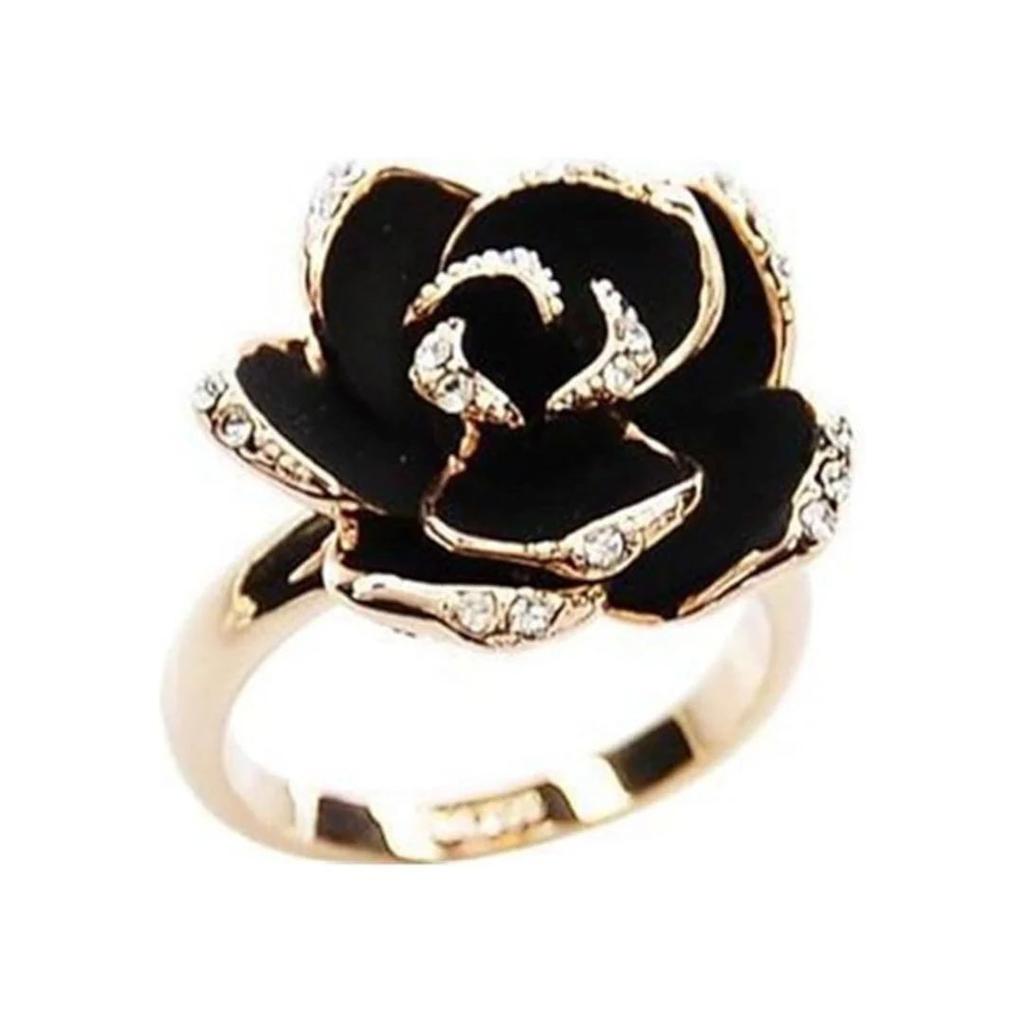 Midnight Bloom – Noir Rose Ring — photo 3