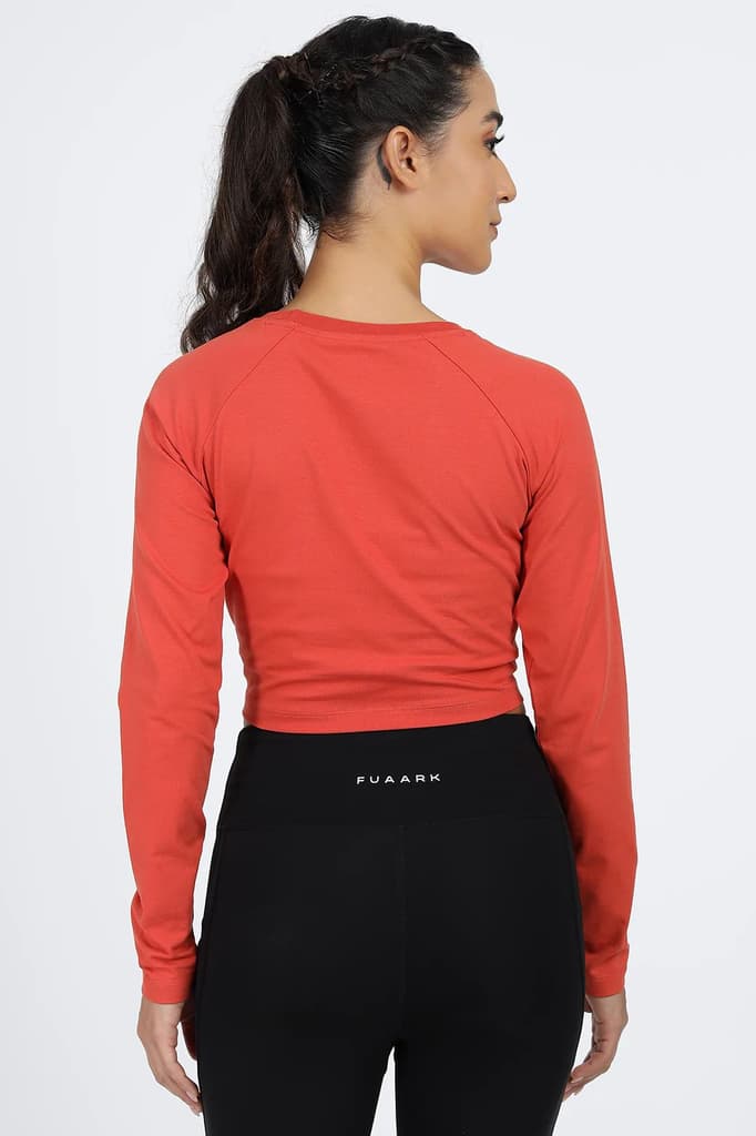 Legacy Crop Top T-shirt Rust — photo 5