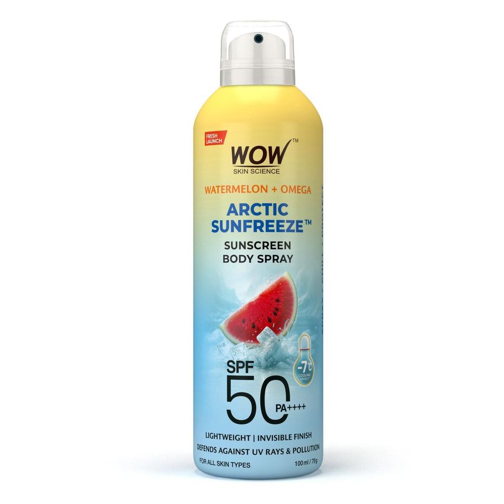 Watermelon Aerosol Sunscreen Instant Cooling SPF 50 Body Spray