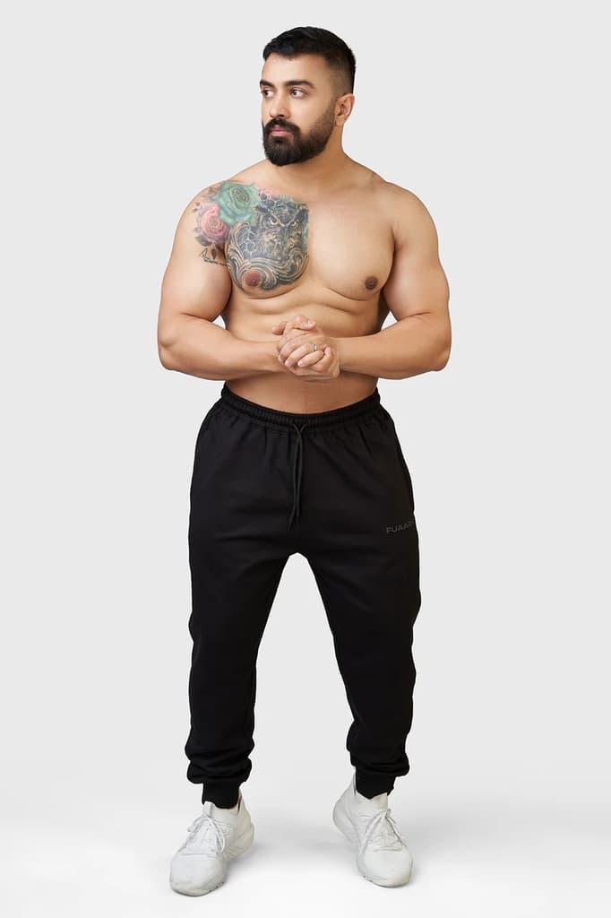 Signature Oversized Joggers Black — photo 2